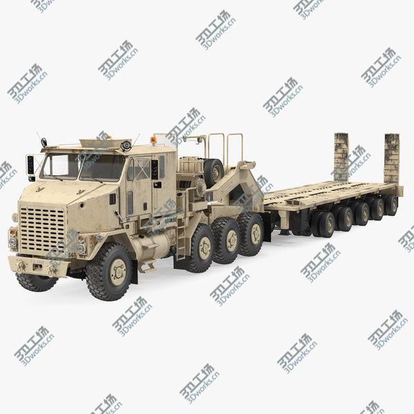 images/goods_img/20210312/3D Desert Camouflage Oshkosh M1070 Truck with M1000 Semi-Trailer Dirty/1.jpg